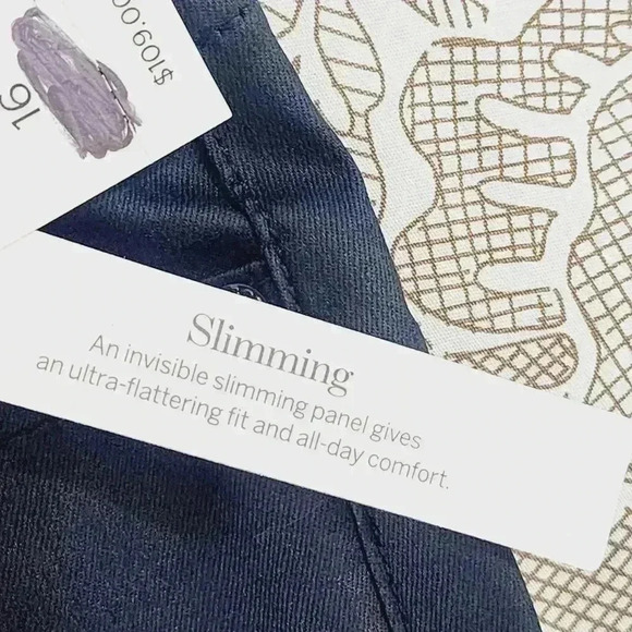 NWT Talbots Demi Boot Crop Jean High Waist Size 16 Navy Blue - Picture 7 of 10